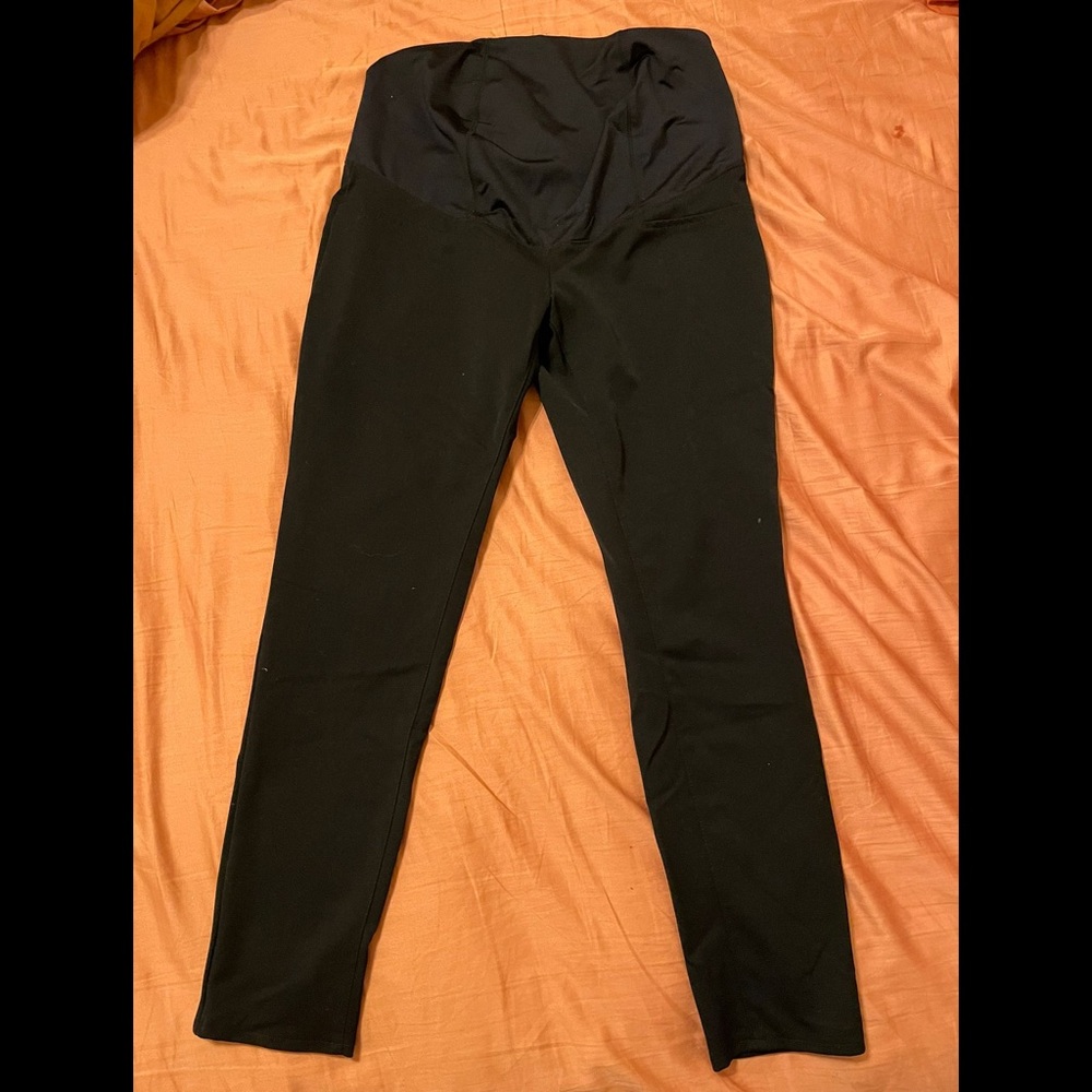 Full Panel Black Maternity Pants Size 2